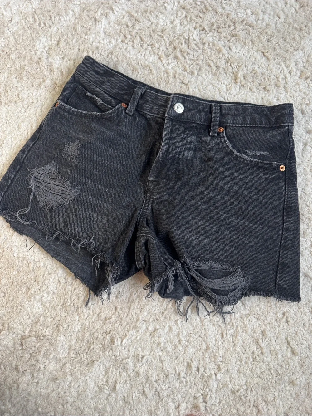 Topshop Moto Ashley Denim Shorts